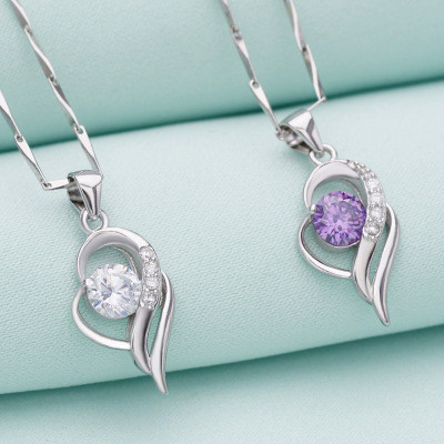 925 Sterling Silver Birthstone Necklace